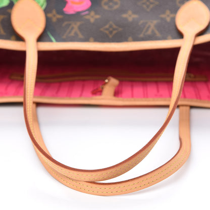Louis Vuitton Monogram Roses Neverfull MM 10 of 12