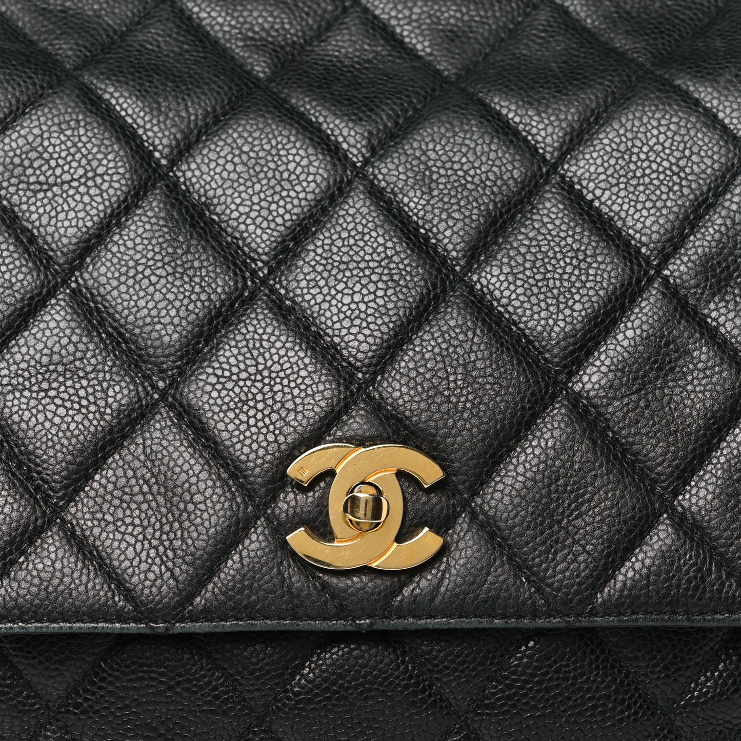 Caviar Quilted Backpack Black