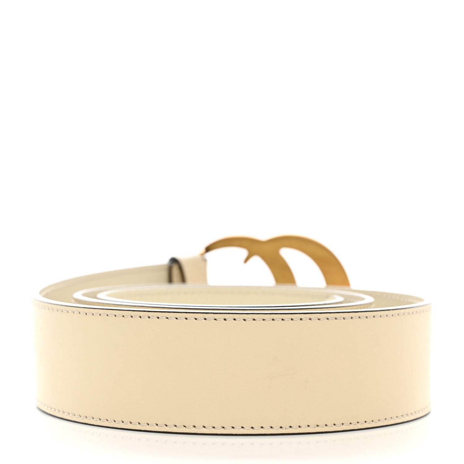 Gucci Calfskin Double G 40mm Belt 90 36 Mystic White 2 of 6