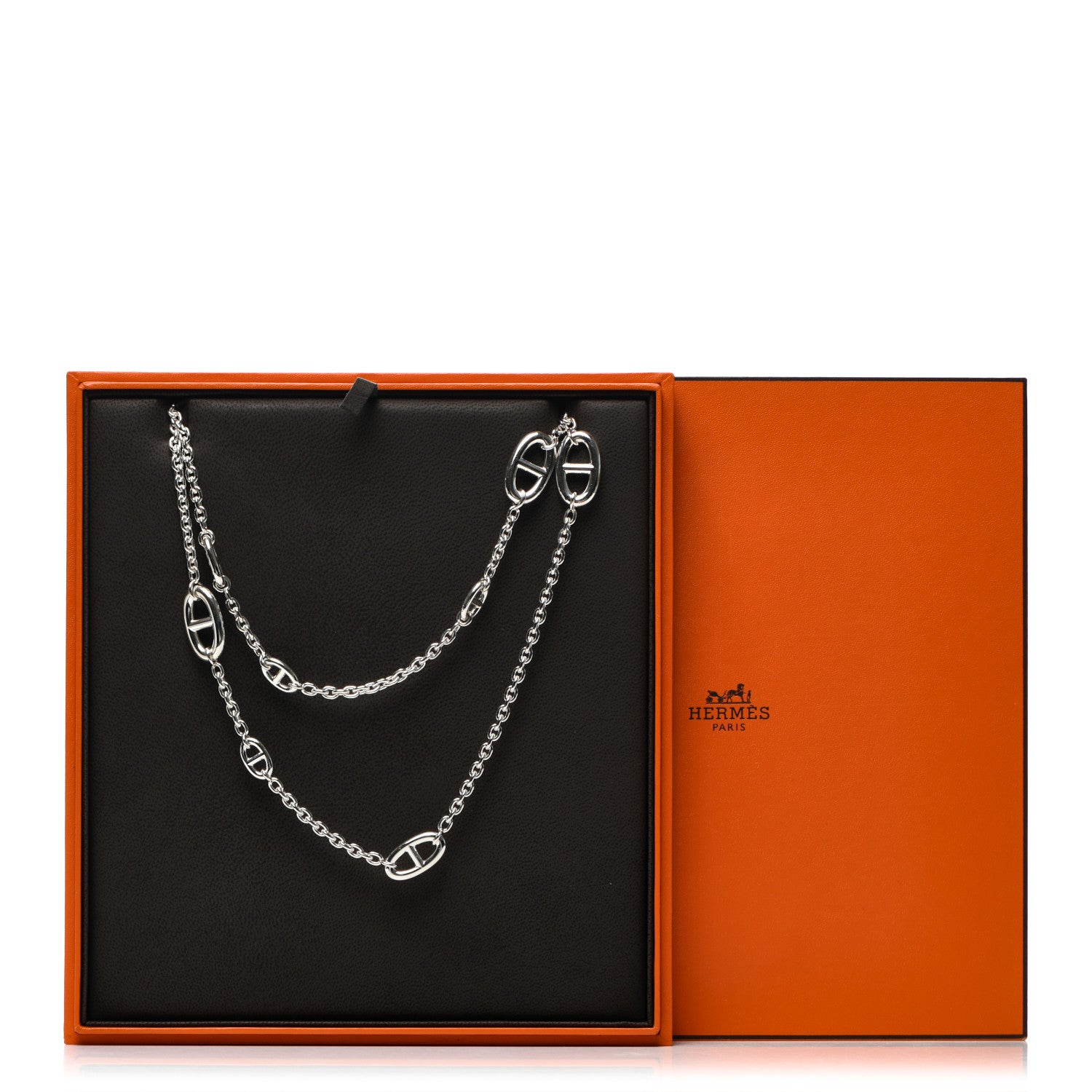 Hermes Sterling Silver Farandole Necklace 120 5 of 5