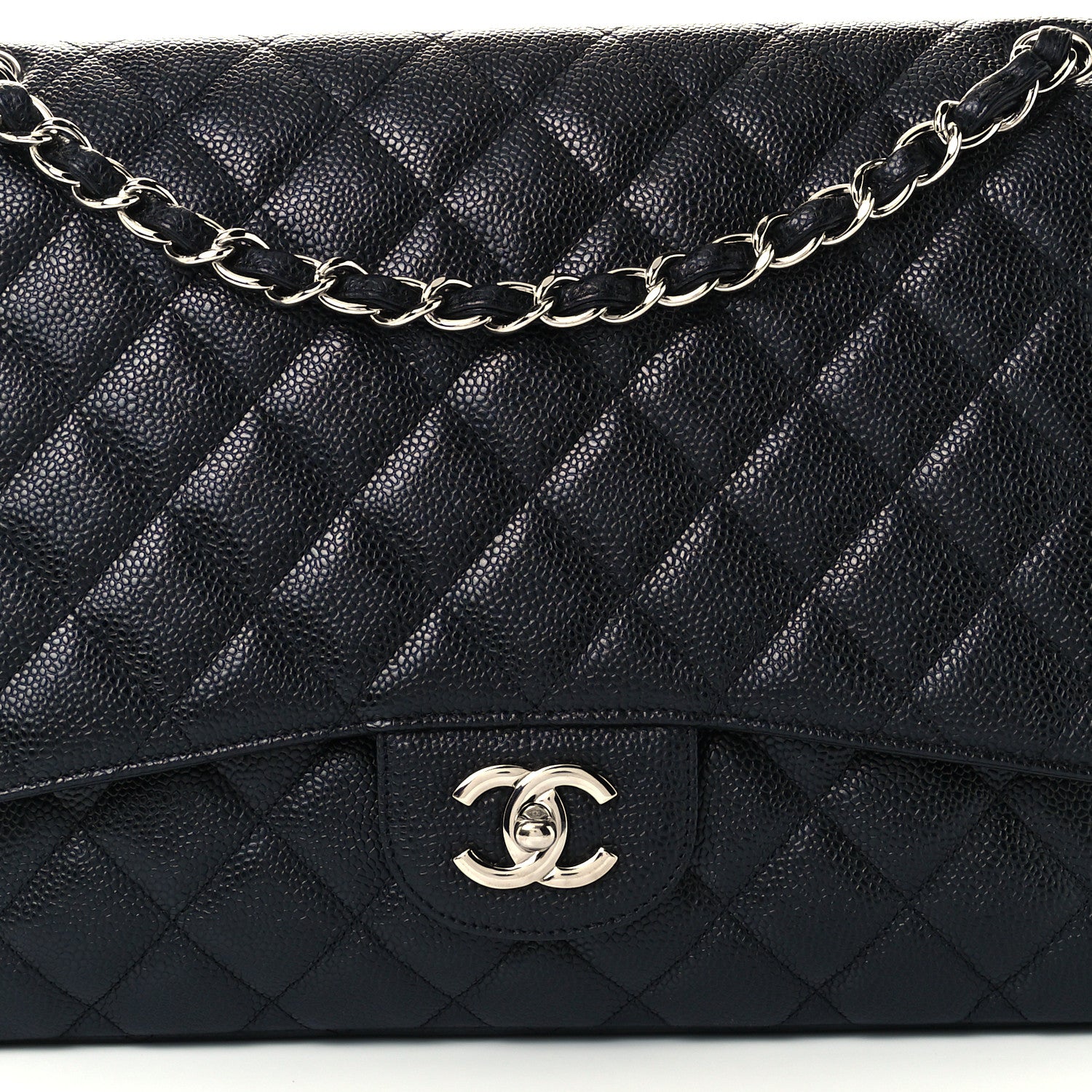 Chanel Caviar Quilted Maxi Single Flap Black 9 of 12