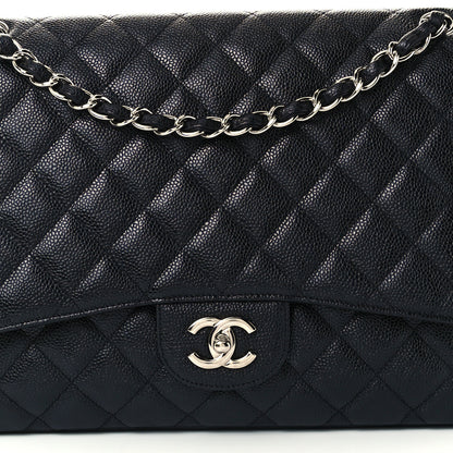 Chanel Caviar Quilted Maxi Single Flap Black 9 of 12