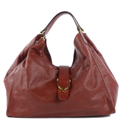Gucci Calfskin Large Soft Stirrup Shoulder Bag Red 1 of 7