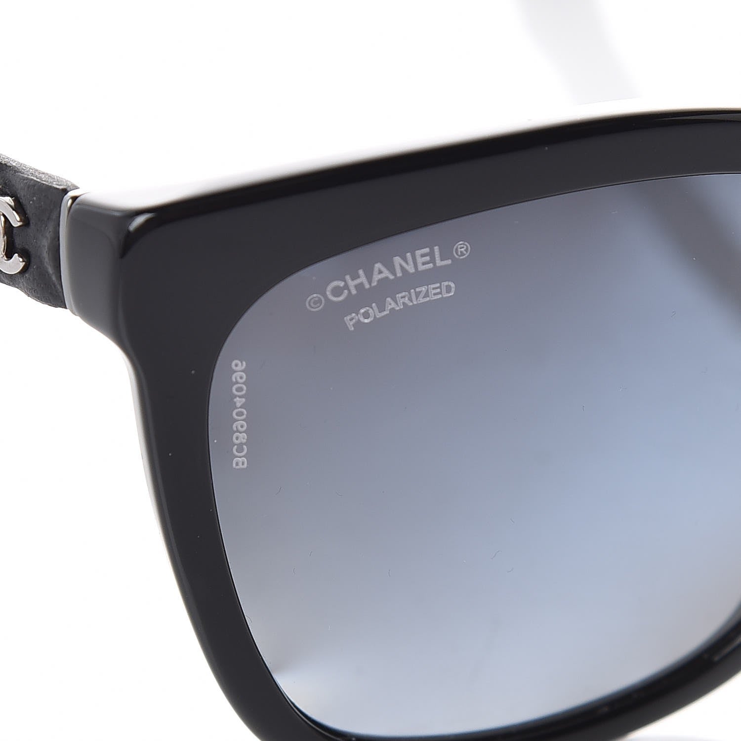 Chanel Acetate Quilted Polarized Butterfly CC Sunglasses 5288-Q Black 7 of 8
