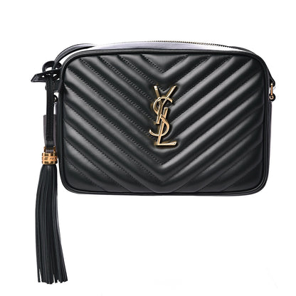 Saint Laurent Calfskin Matelasse Monogram Lou Camera Bag Green 1 of 8