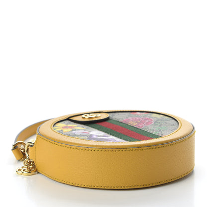 Gucci GG Supreme Monogram Flora Web Mini Ophidia Round Shoulder Bag Beige Multicolor Crop 4 of 10