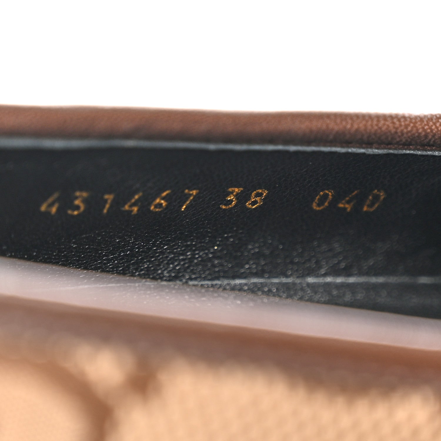Gucci Monogram Jumbo GG Malaga Kid Horsebit Womens Jordaan Loafers 38 Camel Ebony New Acero Beige 8 of 10