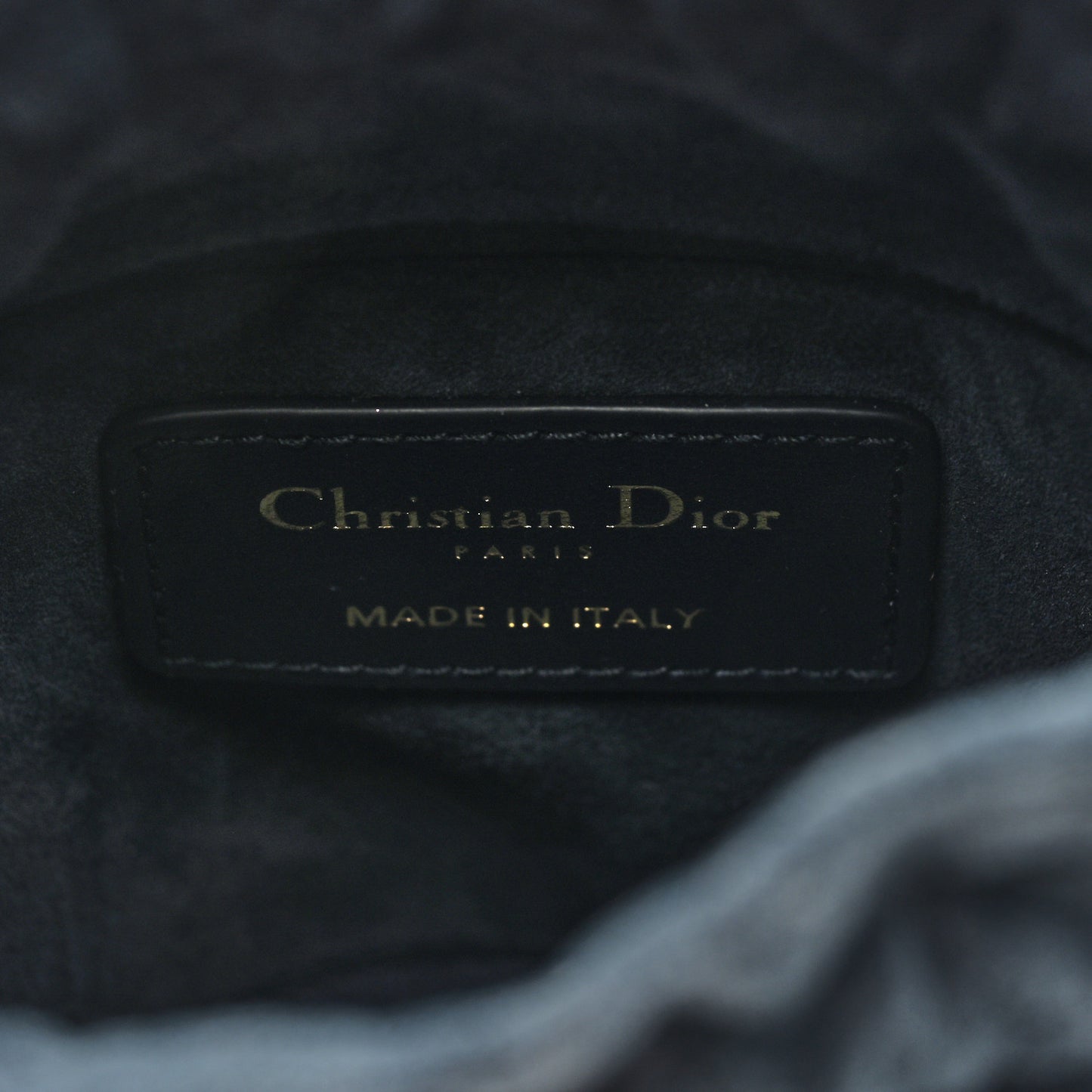 Calfskin Small Dior Vibe Bucket Blue