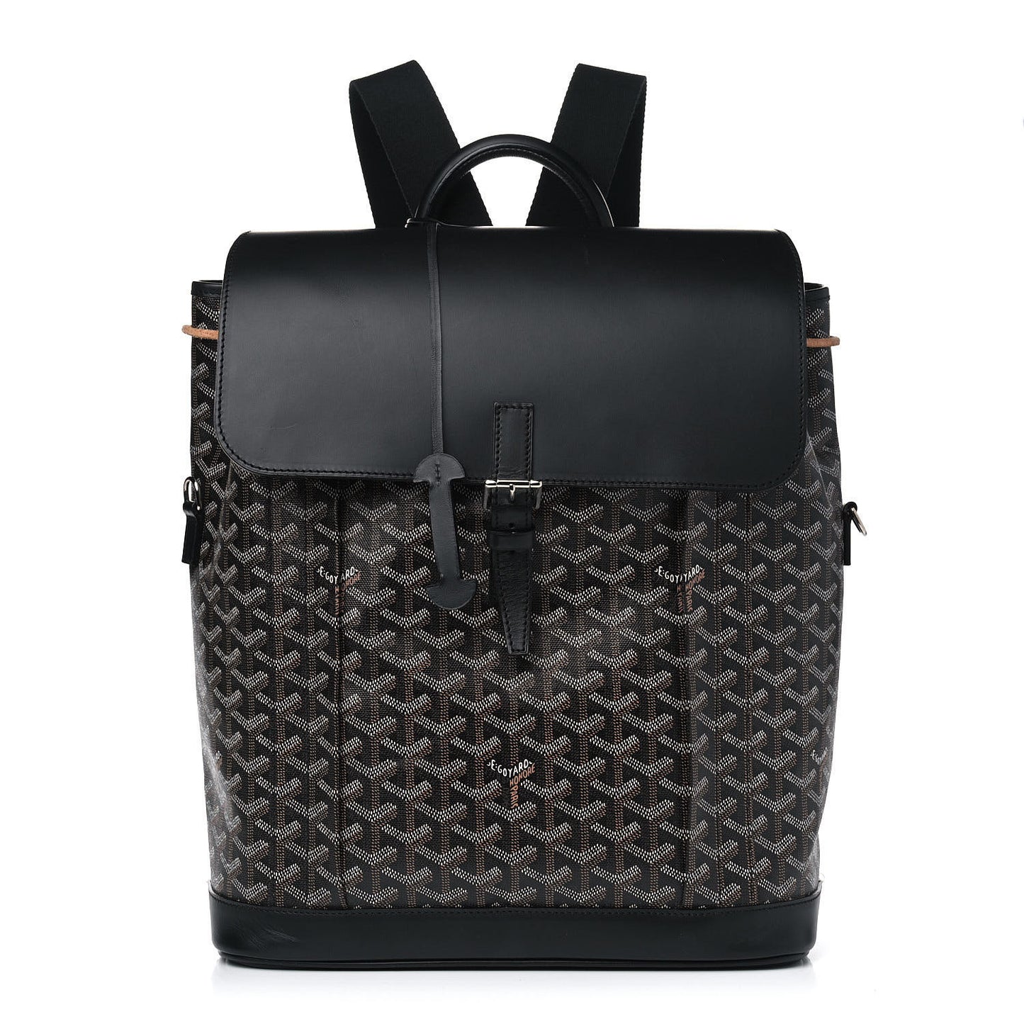 Goyardine Calfskin Alpin MM Backpack Black