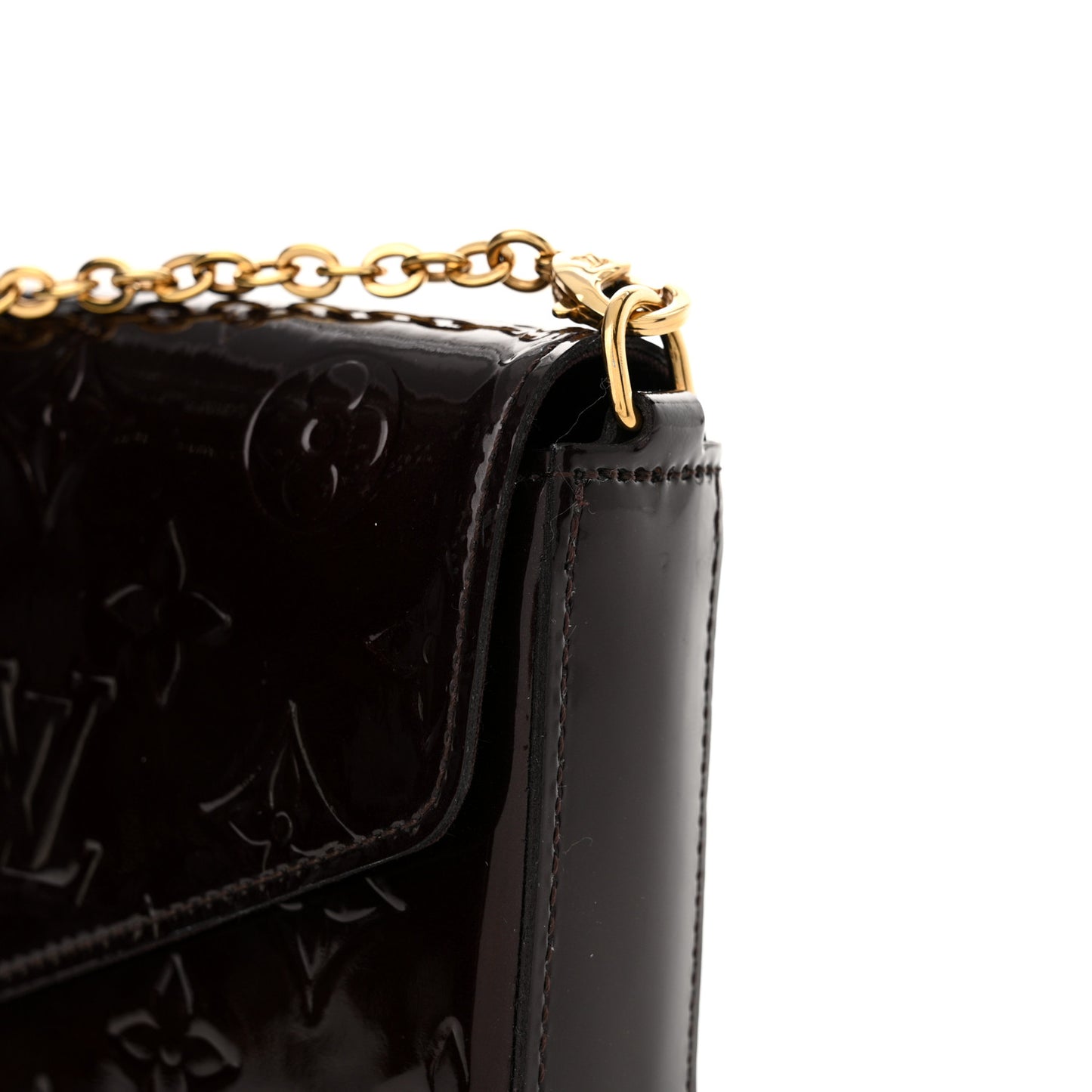 Vernis Pochette Felicie Chain Wallet Amarante