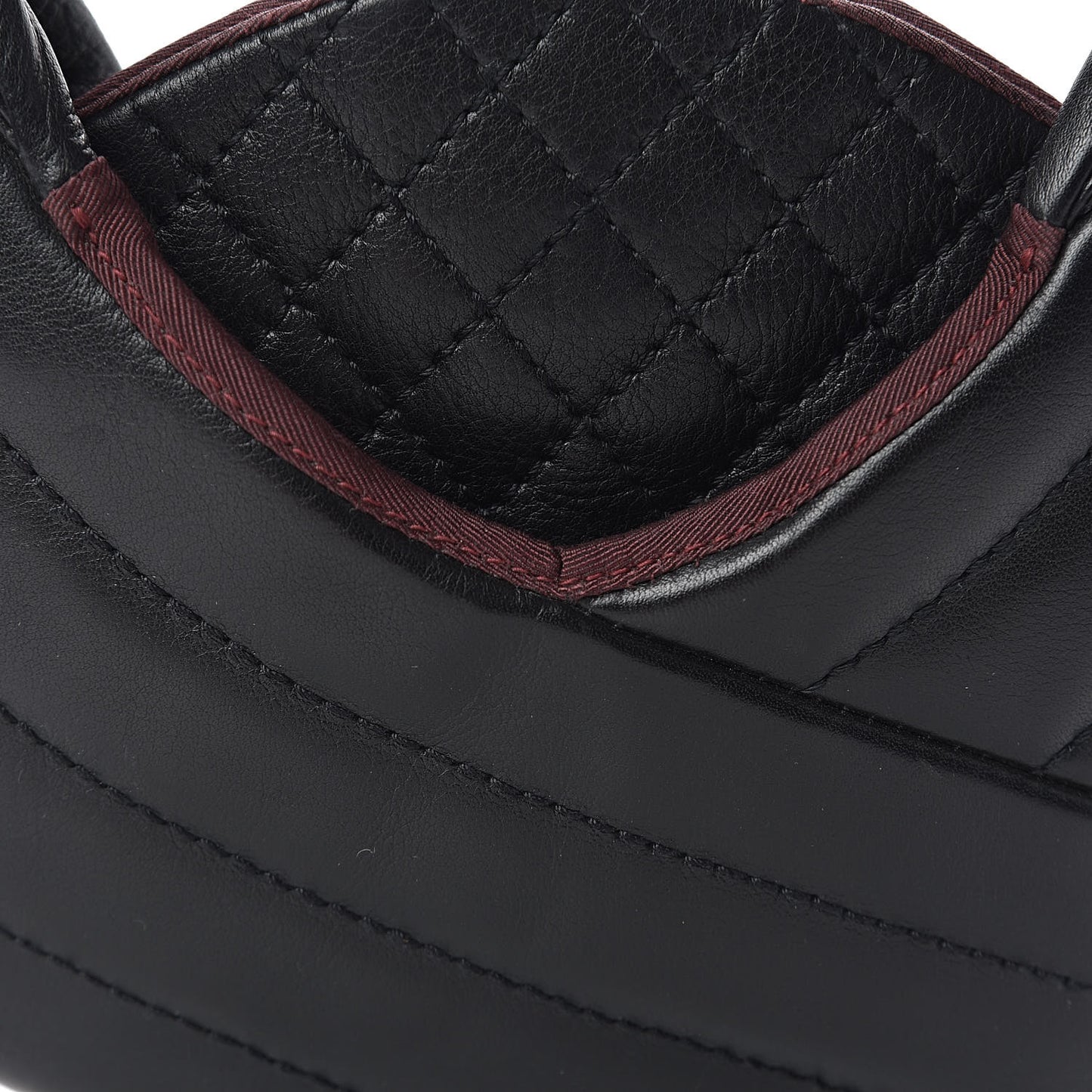 Calfskin Quilted Small Chain Evening Bag Black