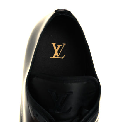 Louis Vuitton Calfskin Mens Formal Derby Shoes 9 Black 8 of 10
