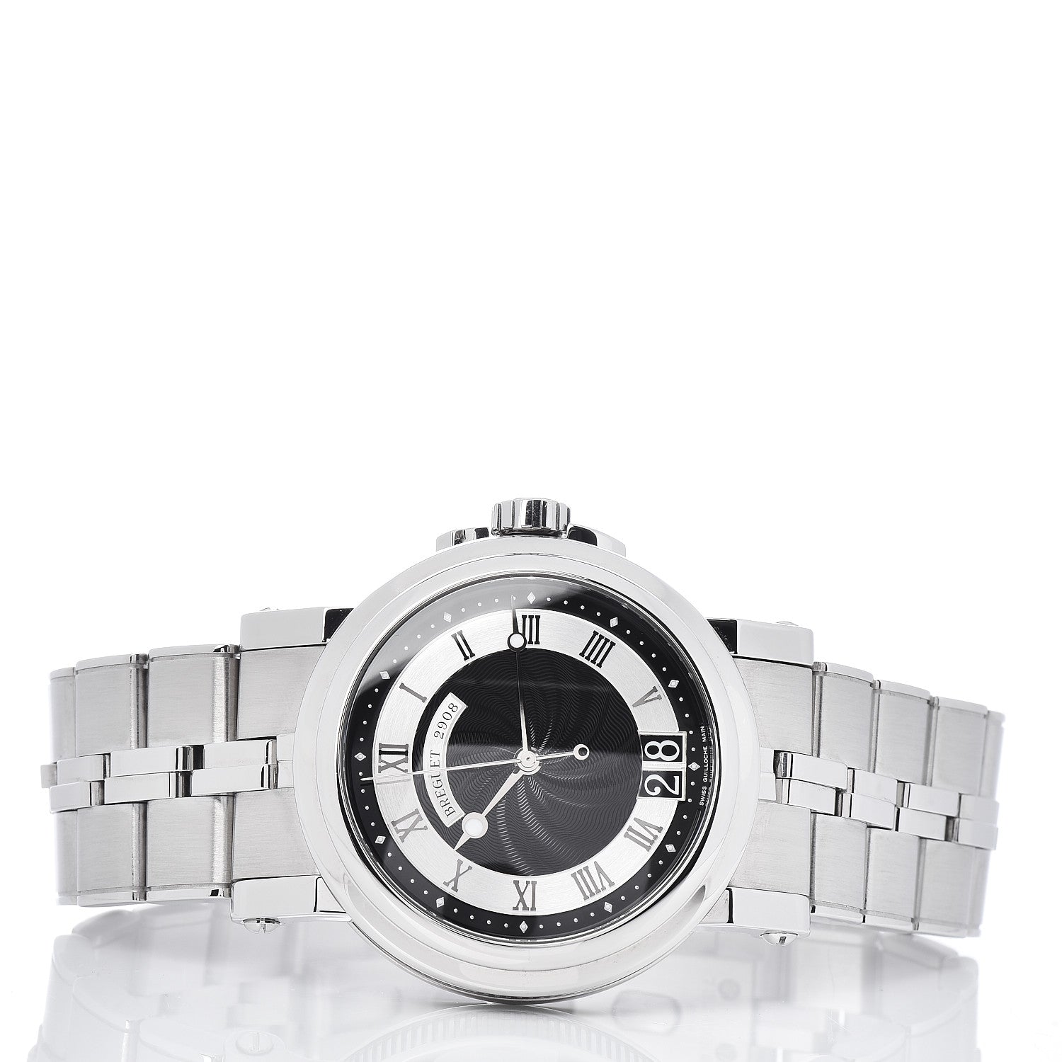 Breguet Stainless Steel 39mm Marine Big Date Automatic Watch Black 5817ST/92/SM0 2 of 5
