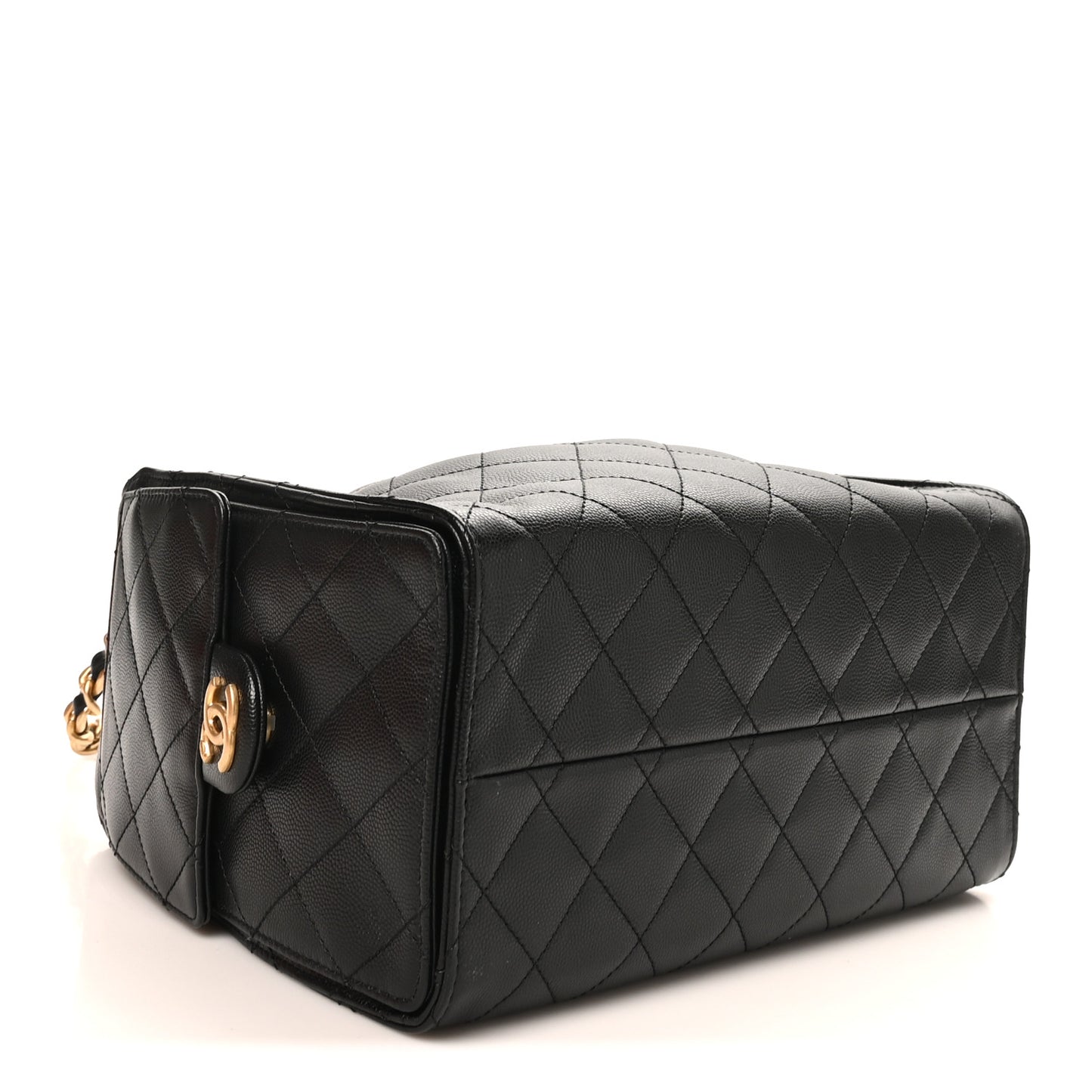 Caviar Quilted Small Chanel 25 Handbag Black