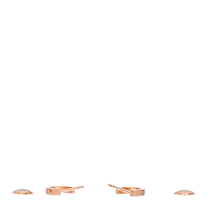 Cartier 18K Pink Gold Small LOVE Hoop Earrings 3 of 4