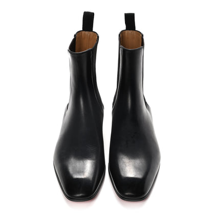 Christian Louboutin Calfskin Roadie Flat Chelsea Boots 40 Black 5 of 14