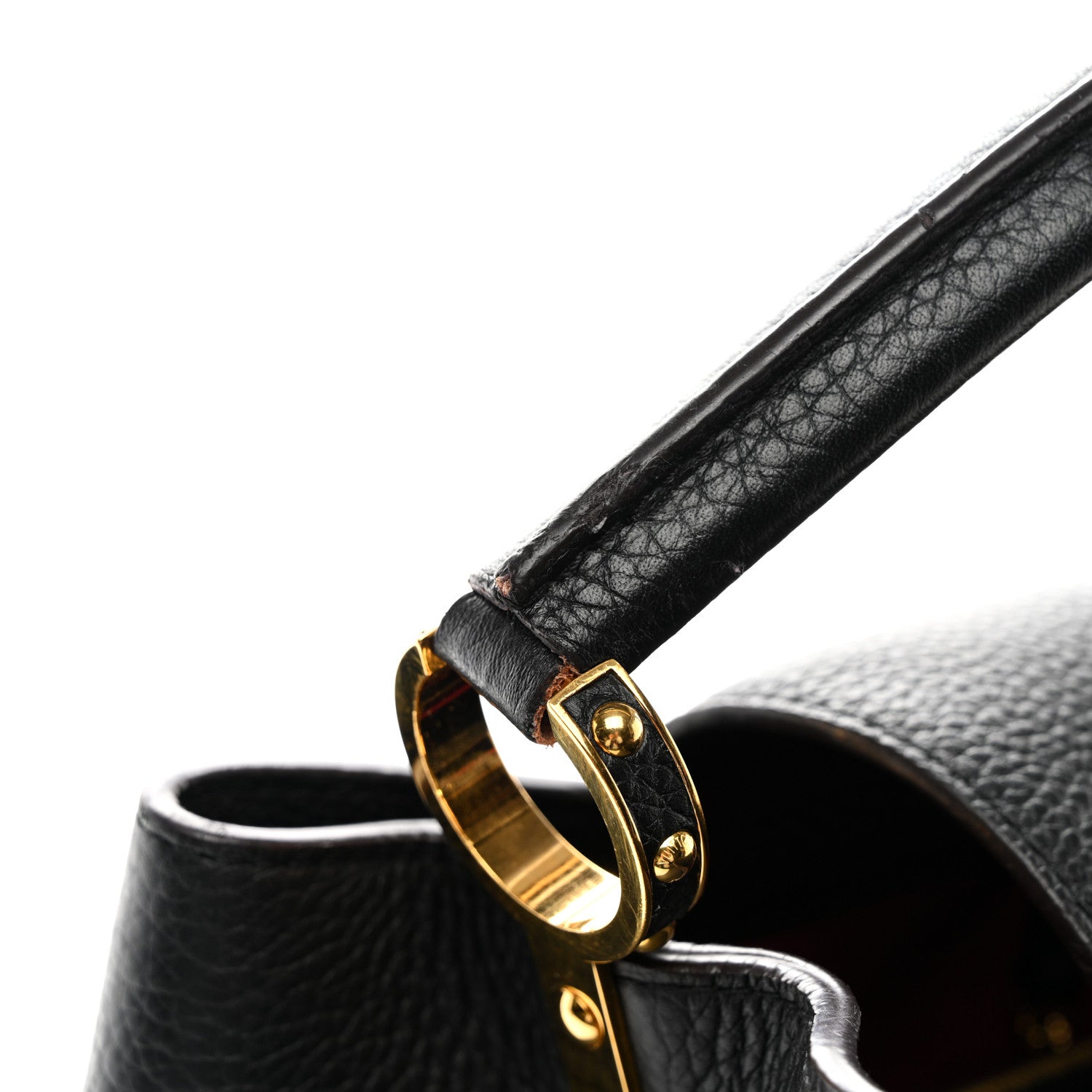 Louis Vuitton Taurillon Capucines MM Black Fuchsia 11 of 11