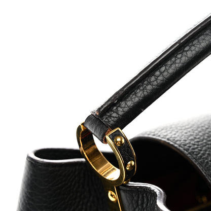 Louis Vuitton Taurillon Capucines MM Black Fuchsia 11 of 11