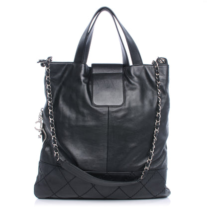 Chanel Calfskin Expandable Large Messenger Black 3 of 9