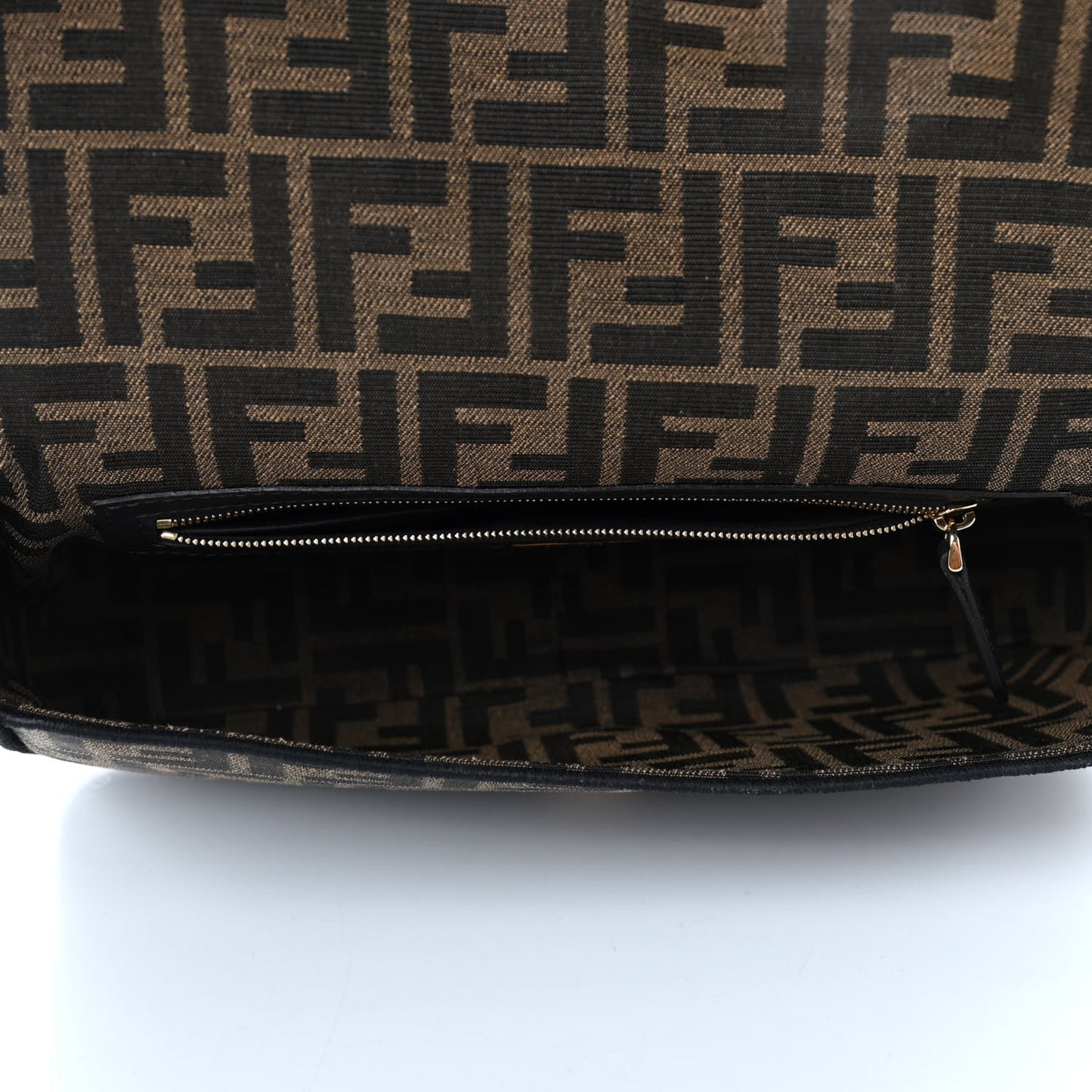 Fabric Jacquard FF 1974 Medium Baguette Tobacco Moro Black