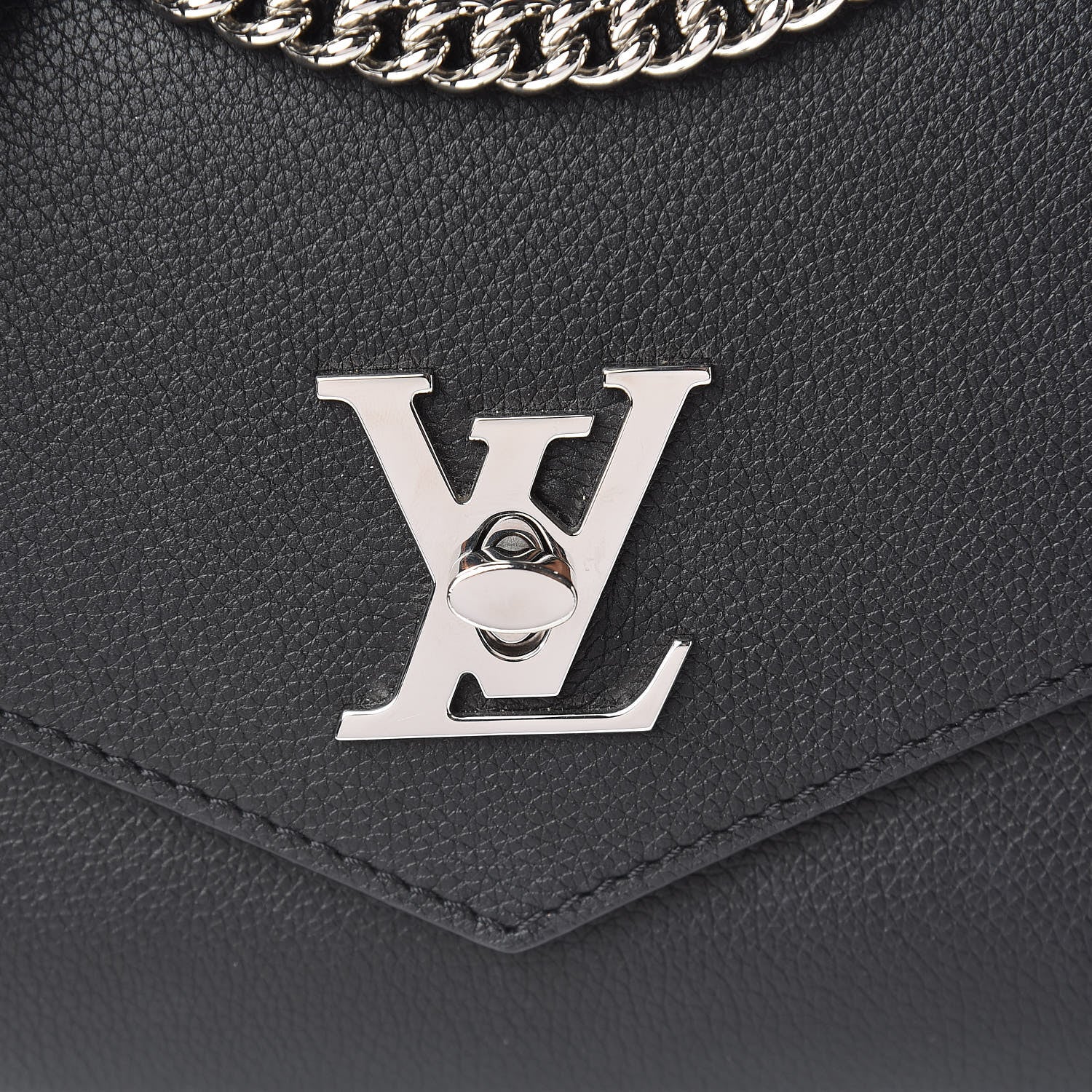 Louis Vuitton Soft Calfskin My Lockme Chain Bag BB Black 10 of 11