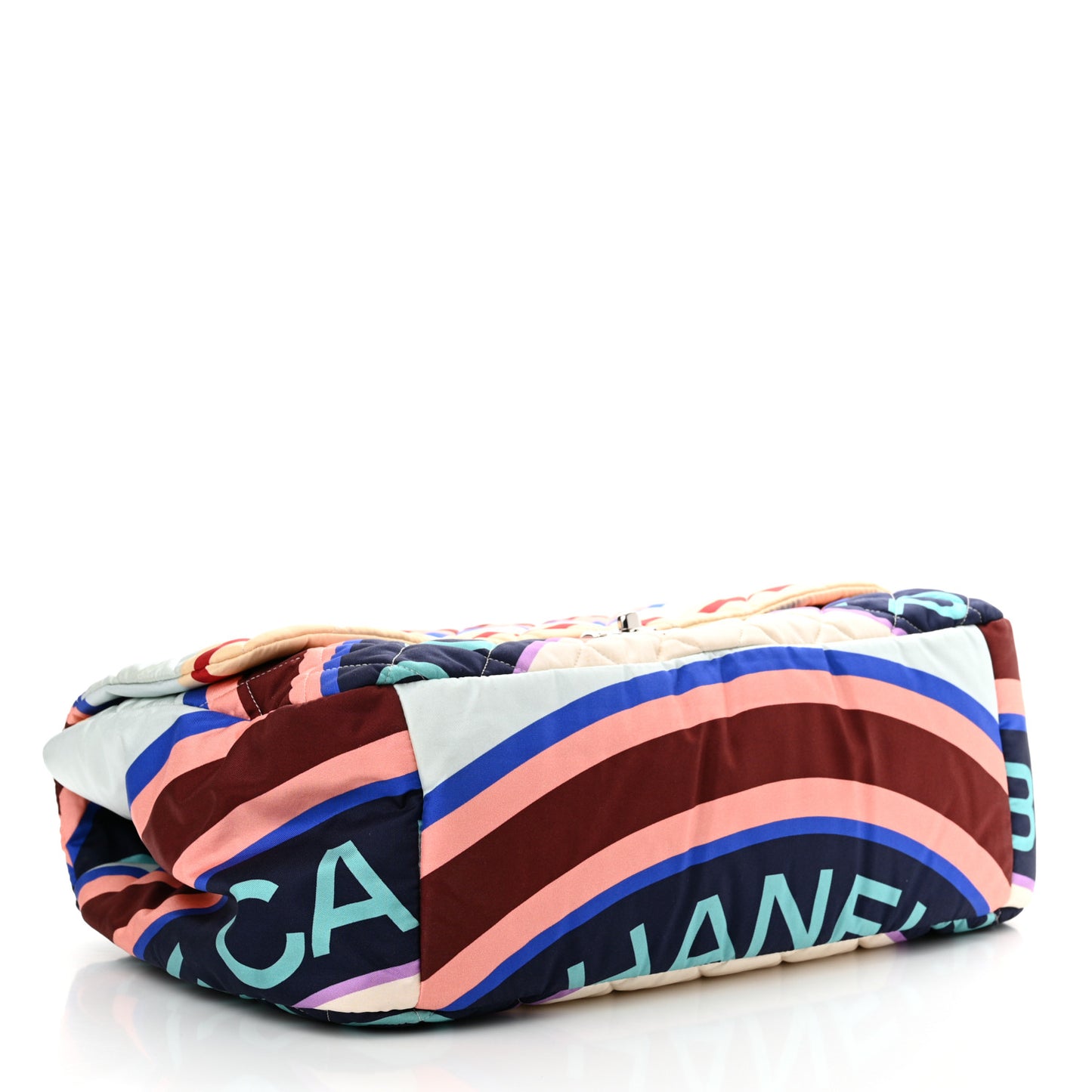 Fabric Quilted Printed XXL Flap Multicolor