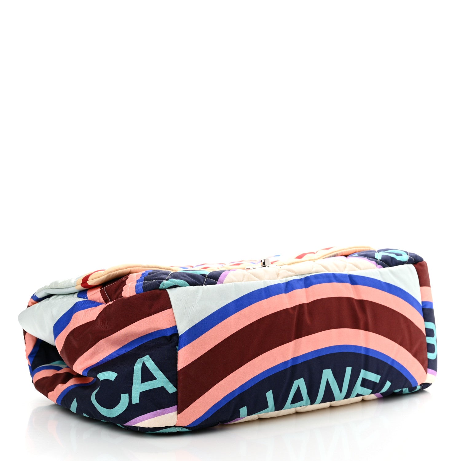Chanel Fabric Quilted Printed XXL Flap Multicolor 4 of 10