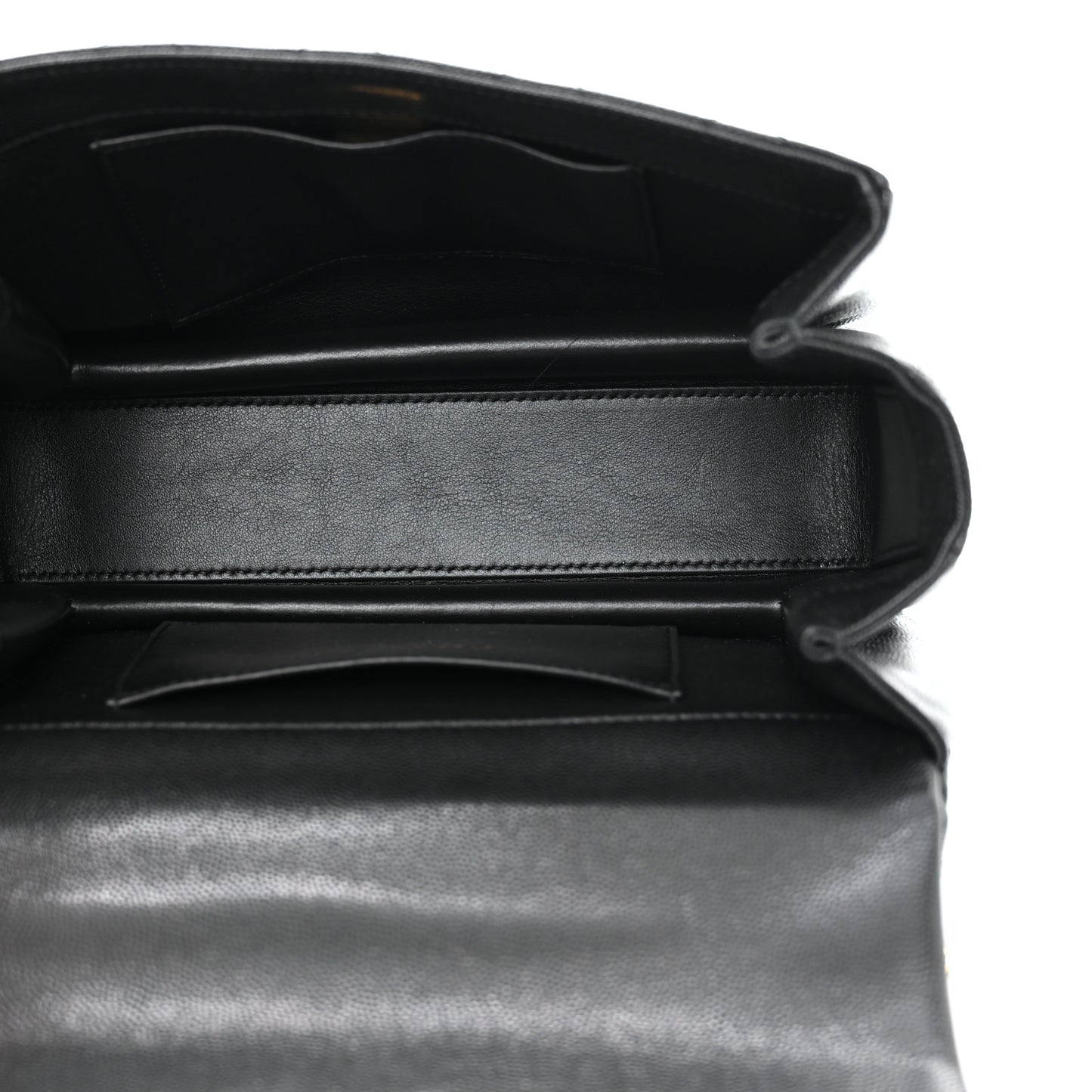 Caviar Quilted Coco First Flap Black