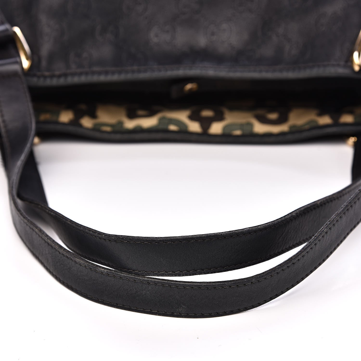 Gucci Guccissima Medium Abbey Shoulder Bag Black 11 of 17