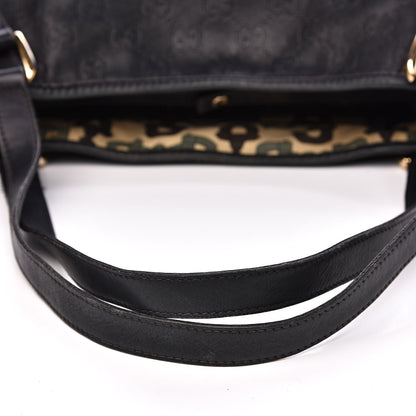 Gucci Guccissima Medium Abbey Shoulder Bag Black 11 of 17