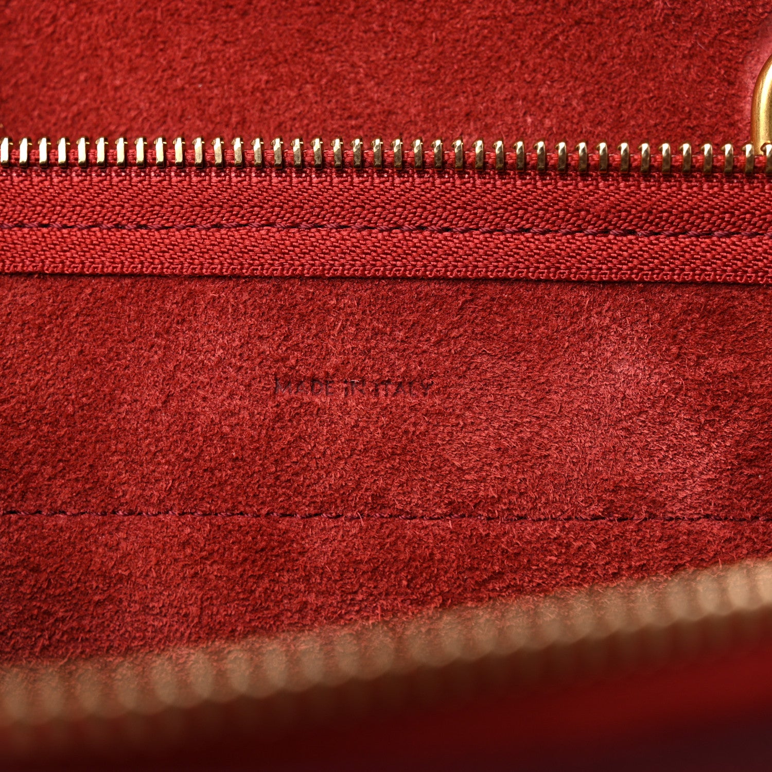 Celine Grained Calfskin Nano Belt Bag Ruby 7 of 11