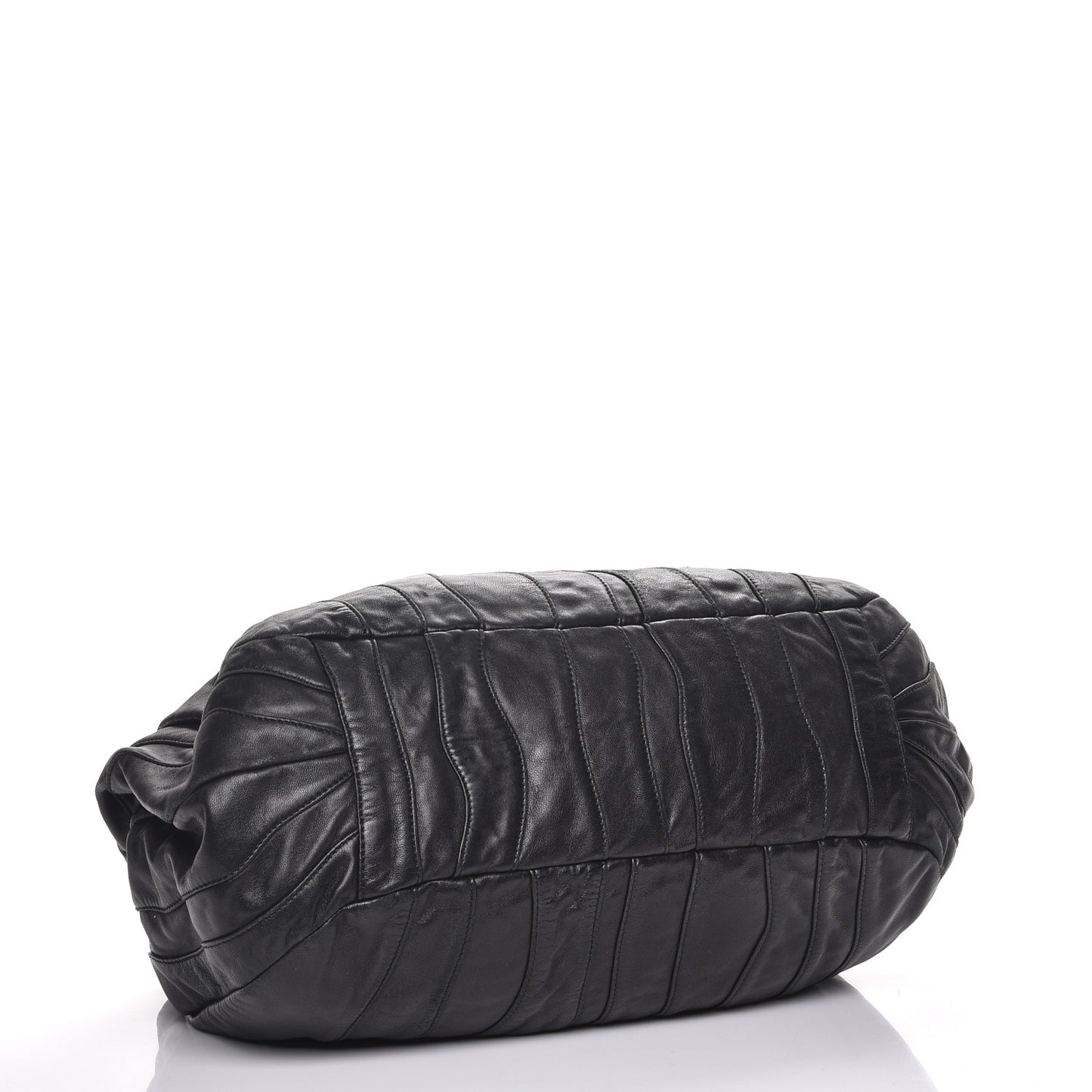 Nappa Mordore Stripes Bag Nero Black