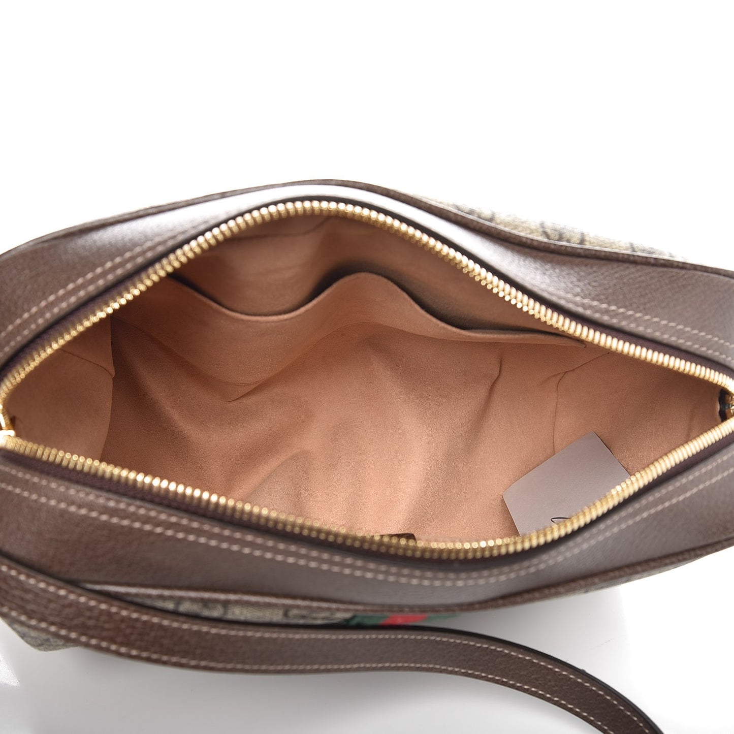 GG Supreme Monogram Web Small Ophidia Shoulder Bag Brown