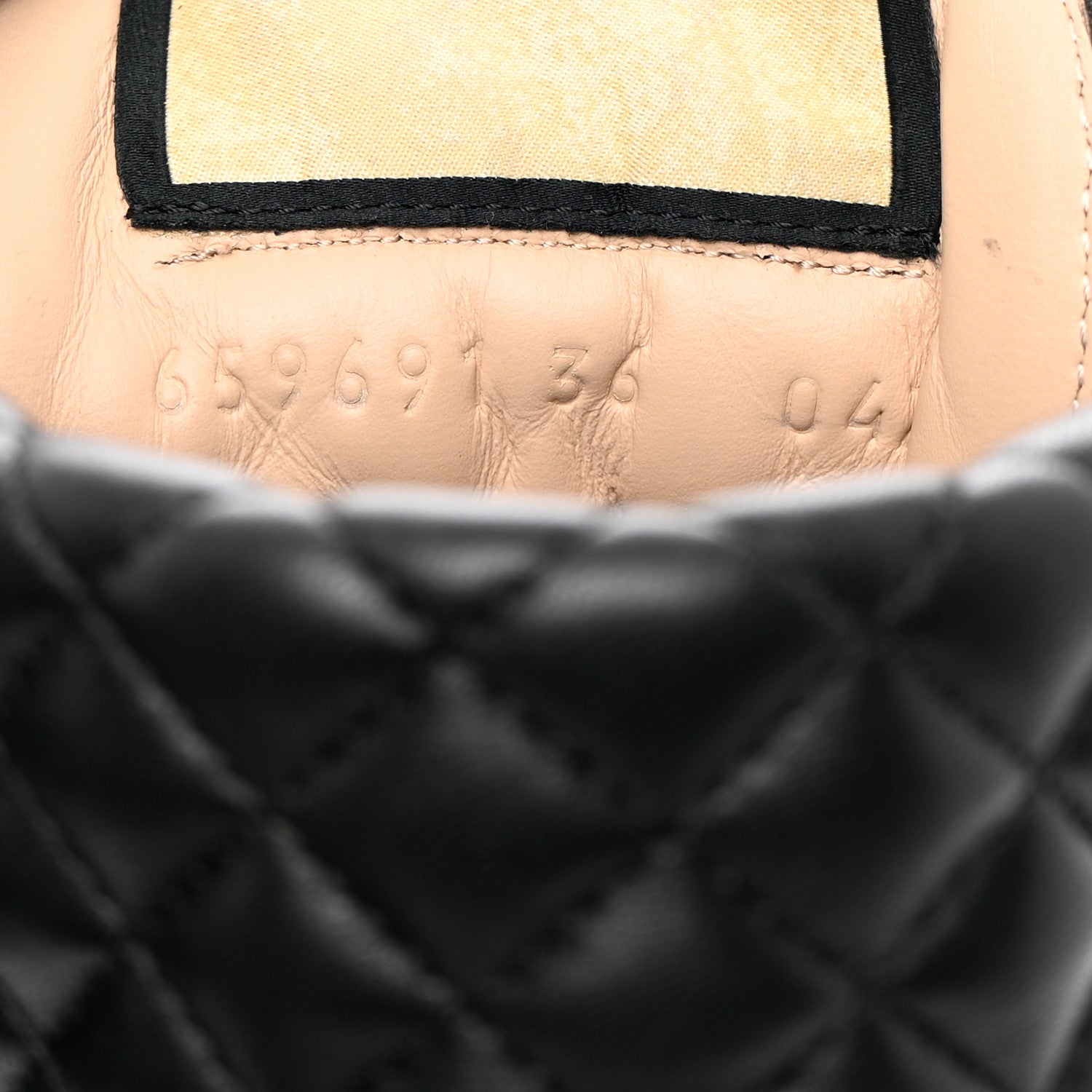 Gucci Apollo Calfskin GG Supreme Nappa Samoa Quilted Lace Up Ankle Boots 36 Black 6 of 12