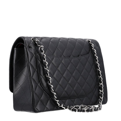 Chanel Caviar Quilted Maxi Double Flap Black 2 of 9