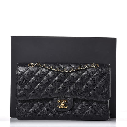 Chanel Caviar Quilted Medium Double Flap Black 8 of 8