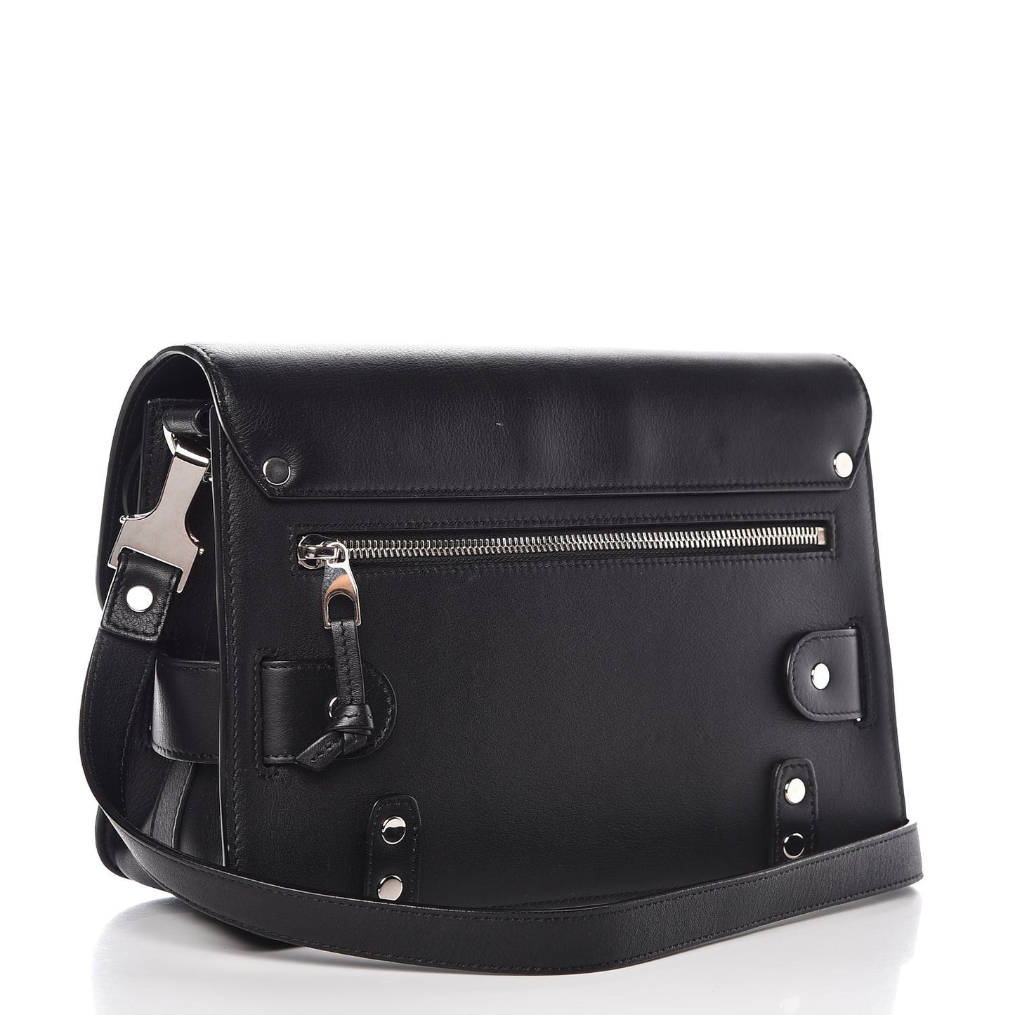 Calfskin PS11 Classic Shoulder Bag Black