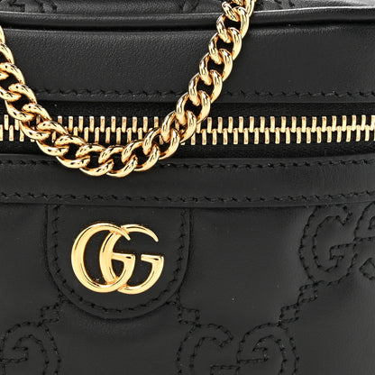 Gucci Calfskin GG Matelasse Mini Top Handle Bag Black 8 of 10