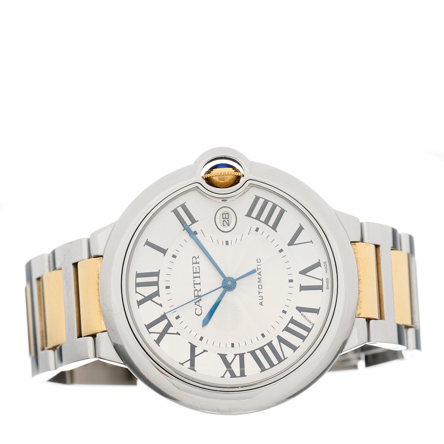 Cartier Stainless Steel 18K Yellow Gold 42mm Ballon Bleu De Cartier Automatic Watch 2 of 4
