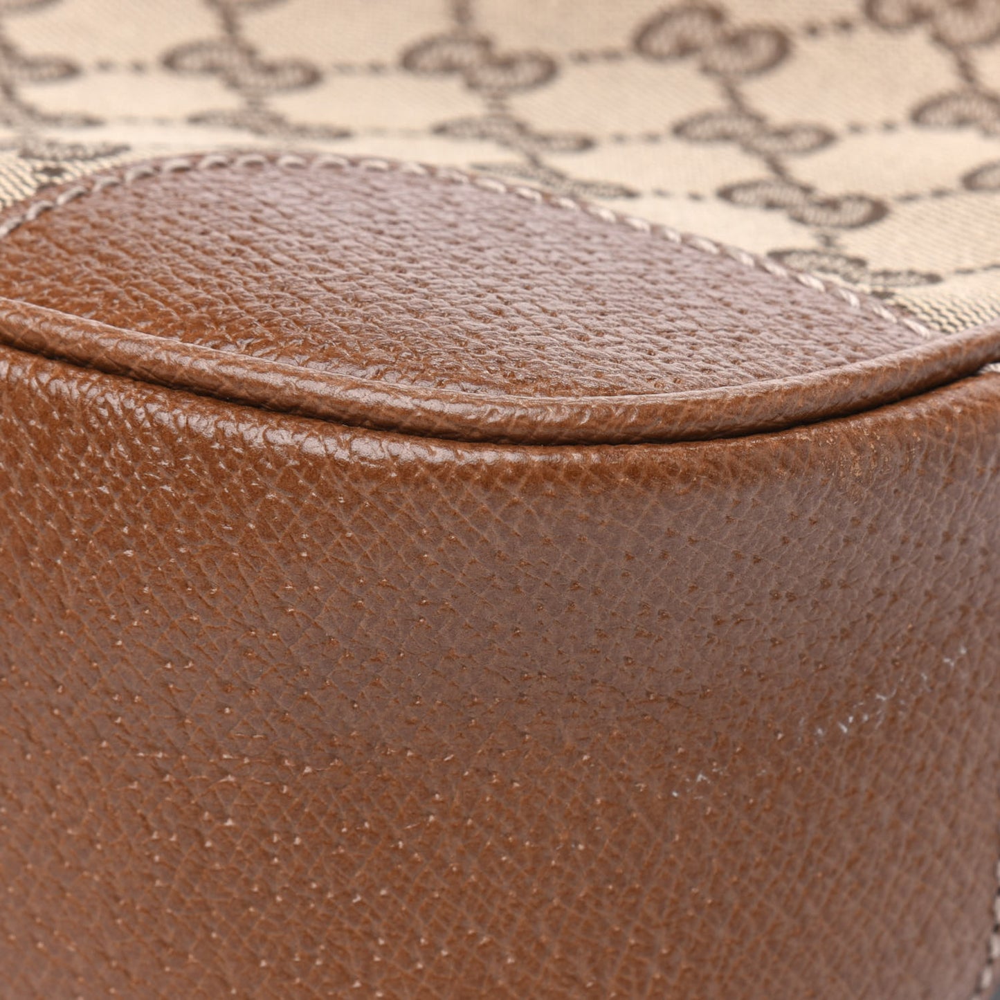 Monogram Mini Bree Messenger Bag Beige Tabacco