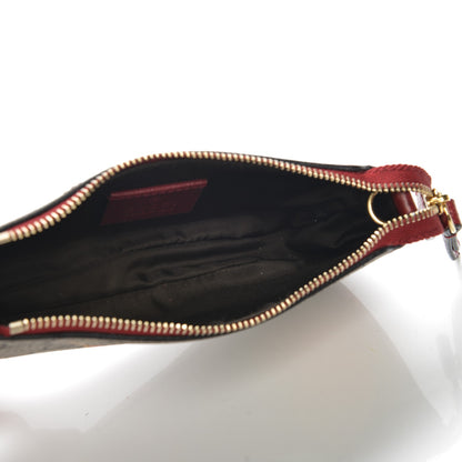 Gucci GG Supreme Monogram Tian Mini Chain Bag Beige Multicolor Red 5 of 6