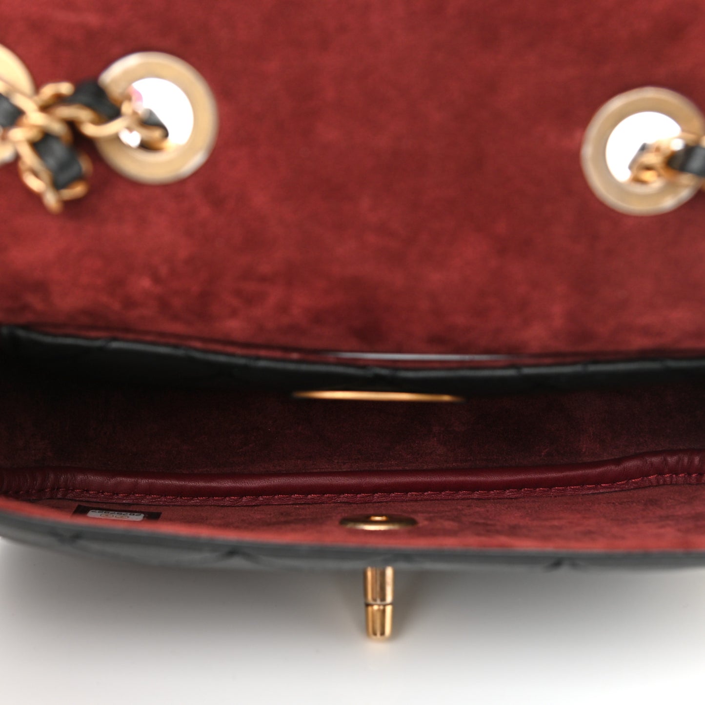 Calfskin Quilted Multi Pouching Flap And Coin Purse Black