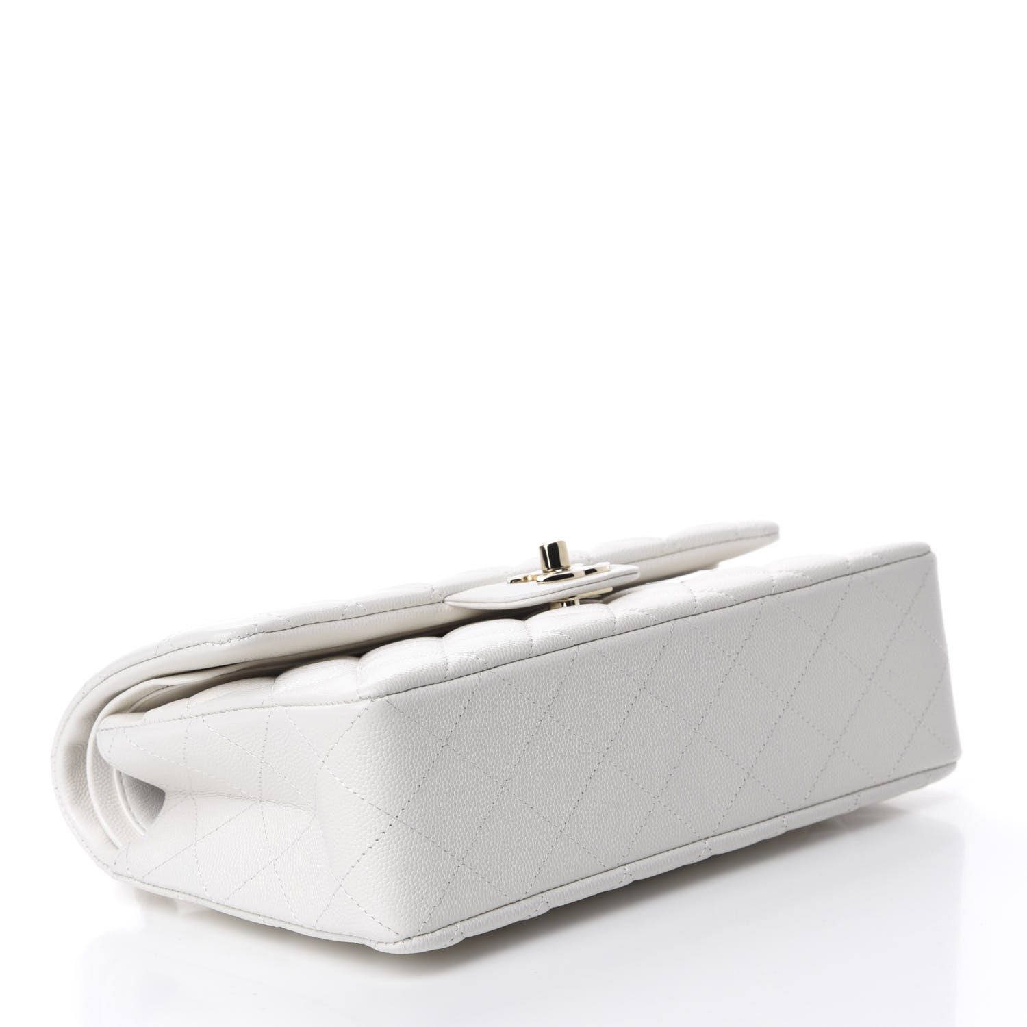 Chanel Caviar Quilted Small Double Flap White 4 of 11