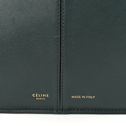 Celine Smooth Calfskin Medium Tri-Fold Bag Bottle Green 6 of 12