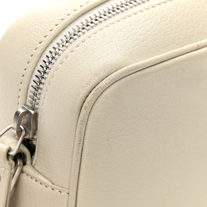Saint Laurent Lambskin Monogram Small Lou Camera Bag White 14 of 15