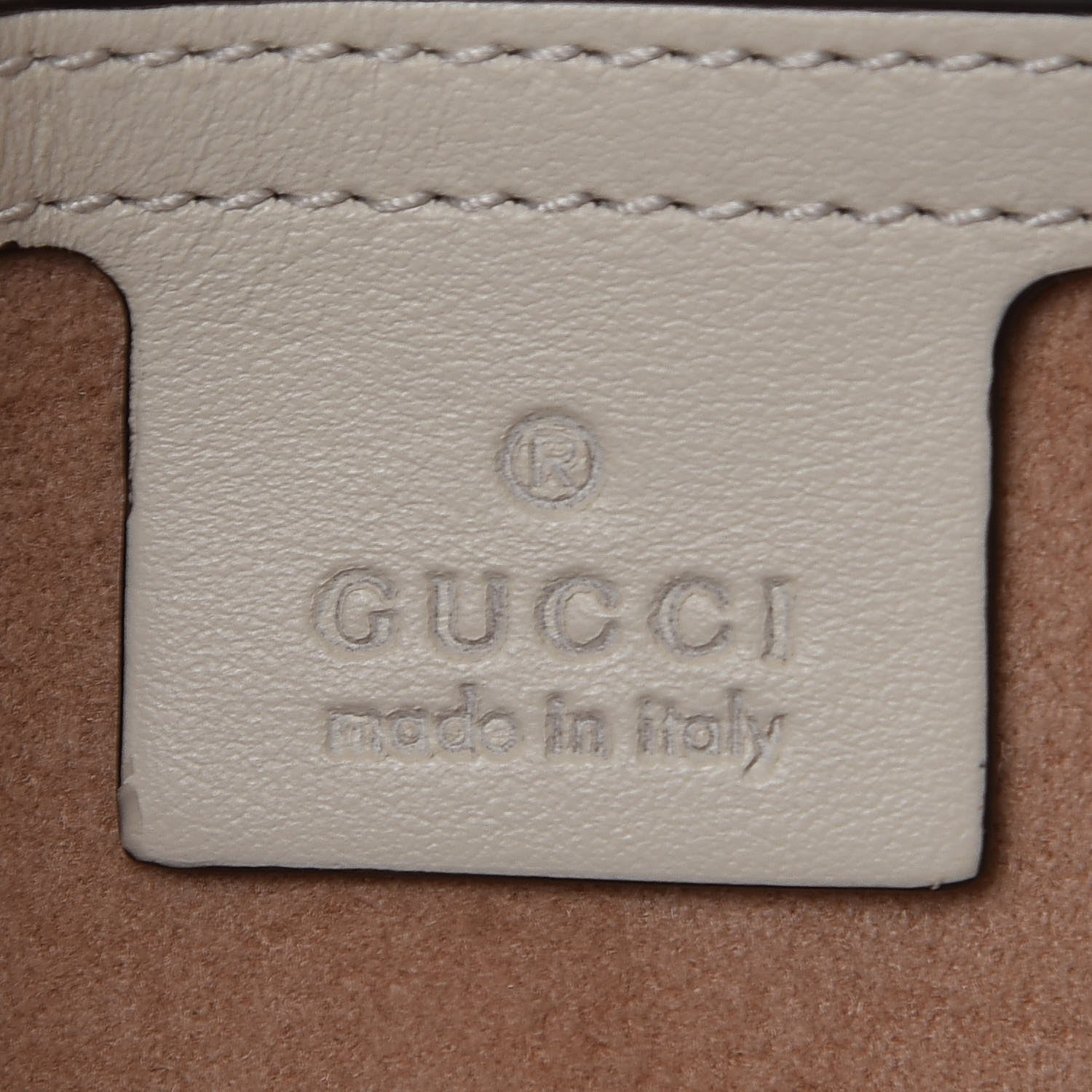 Gucci Calfskin Matelasse Small GG Marmont Shoulder Bag White 7 of 8