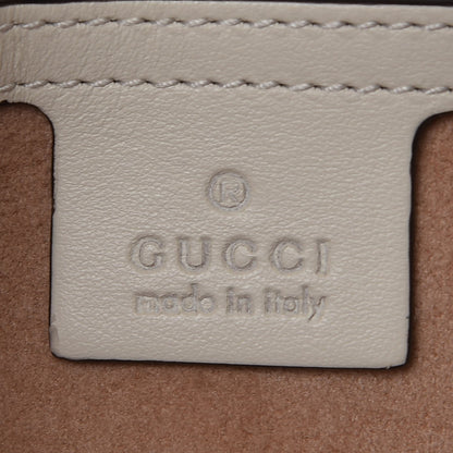 Gucci Calfskin Matelasse Small GG Marmont Shoulder Bag White 7 of 8