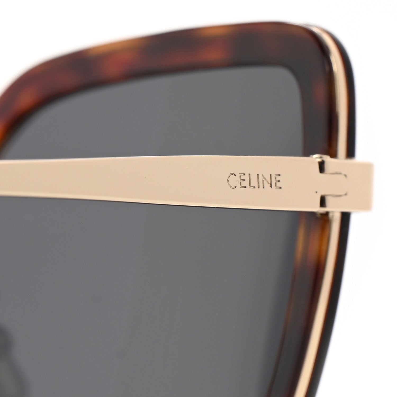 Celine Acetate Square Sunglasses CL 40221U Tortoise 7 of 8