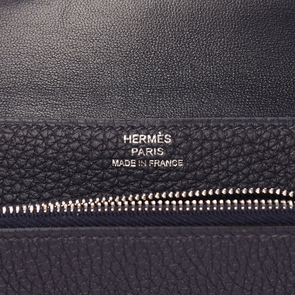 Hermes Togo Dogon Compact Wallet Bleu Nuit 6 of 11