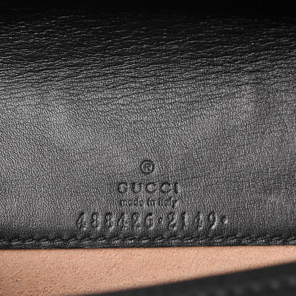 Gucci Calfskin Matelasse Mini Animal Studs GG Marmont Bag Black 6 of 8